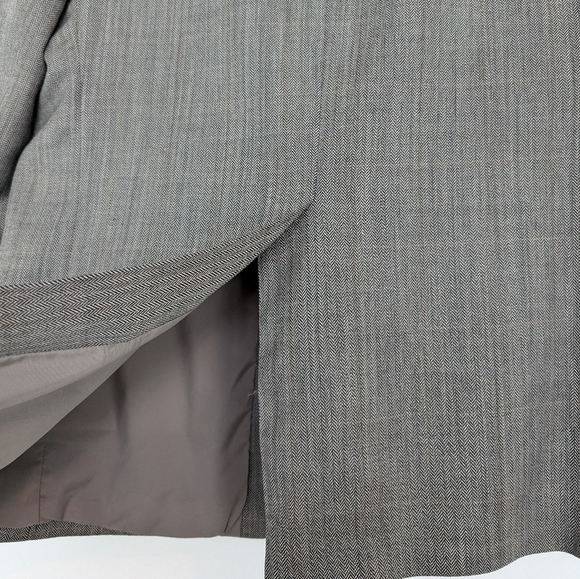 Lauren Ralph Lauren 100% Wool Herringbone Patterned Blazer Sz 44R - Picture 6 of 14